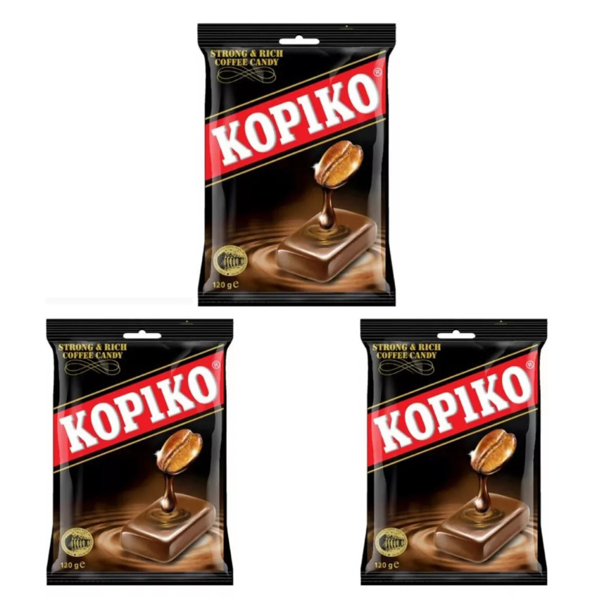Kit Balas Kopiko Café Doramas Coreanos 3 Unidades Por Pacote