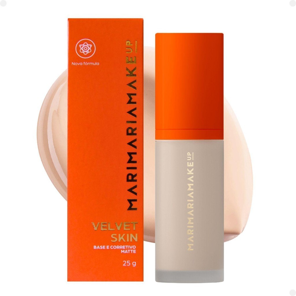 Base e Corretivo Matte Mari Maria Makeup Velvet Skin Baunilha 25g