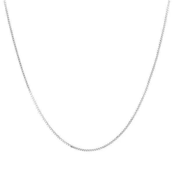 Colar Corrente 40cm veneziana prata 925 - 40cm fina prata legitima - Fashion Accessories