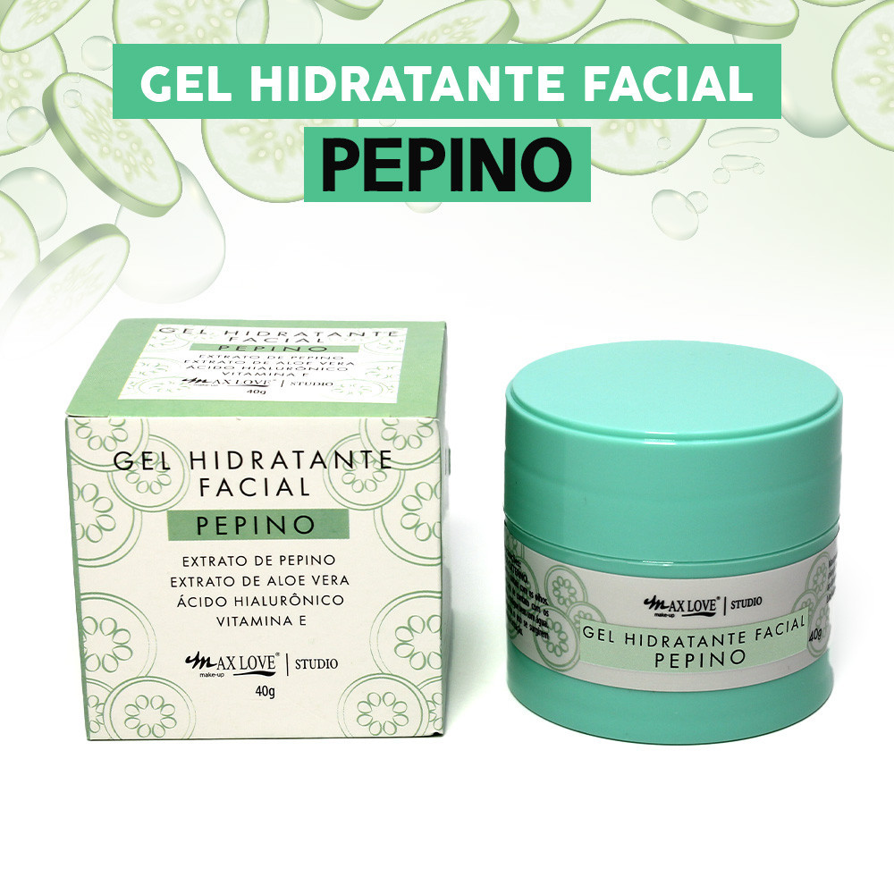 Gel hidratante Facial pepino Max love 40g
