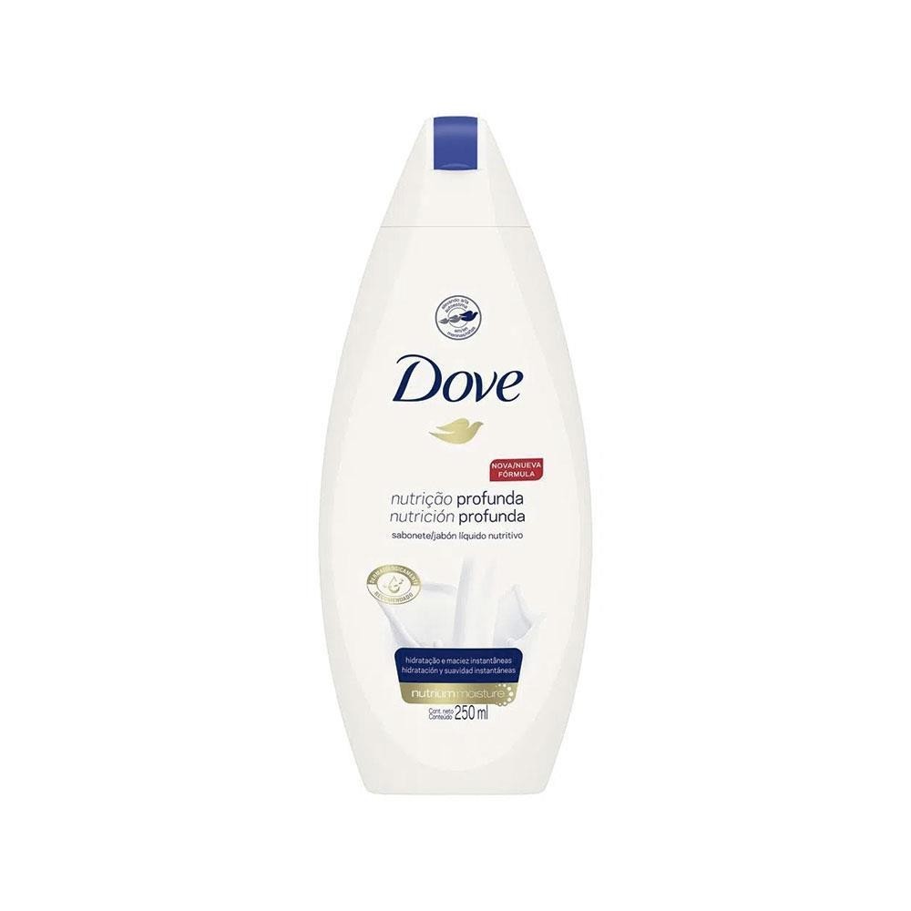 DOVE SABONETE LÍQUIDO NUTRIÇÃO PROFUNDA COM 250ML em Oferta na Shopee
