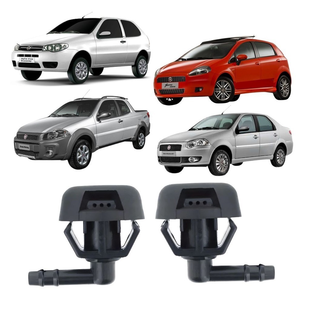 Par Brucutu Esguicho Palio Punto Uno Strada Siena Original (735277664) em Oferta na Shopee