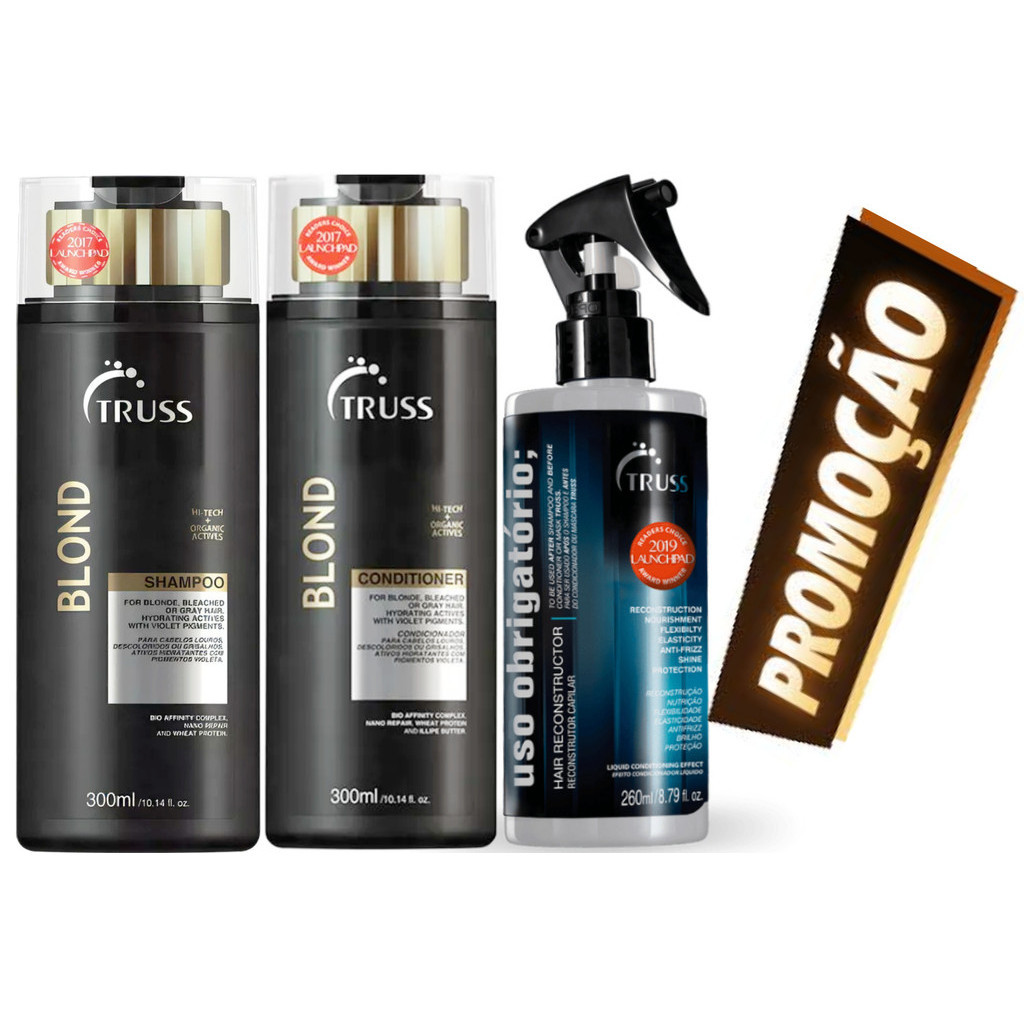 Truss Blond Shampoo e Condicionador 300ml + Uso Obrigatório