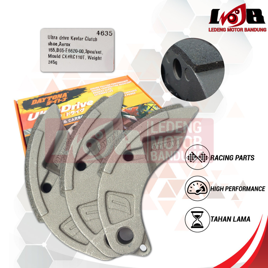 Placa De Embreagem Dupla Automática Nmax Old Yamaha N Max Daytona 4634 Hi Carbon Full Kevlar