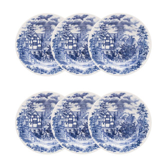 Pratos Fundos com Estampa Cena inglesa 21,5cm 6 Unidades - Biona 026836 em Oferta na Shopee