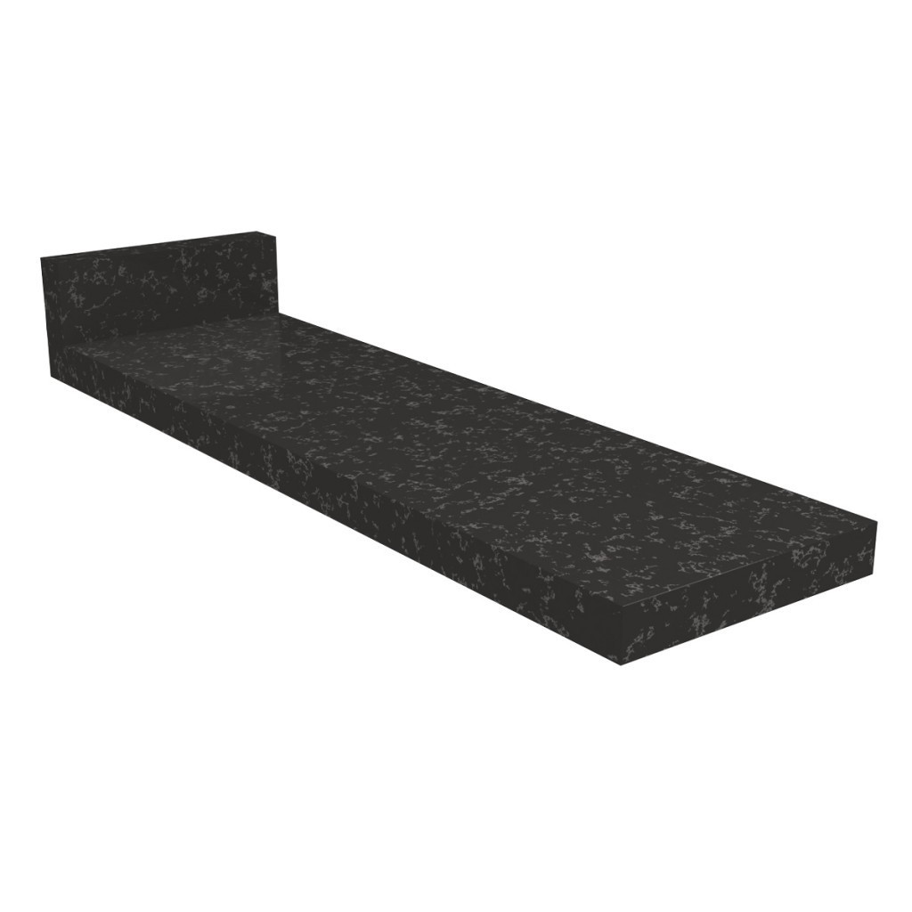 Tampo para Balcão 15 cm 100% Mdf S508 Preto Brilho - Kappesberg - Home & Living