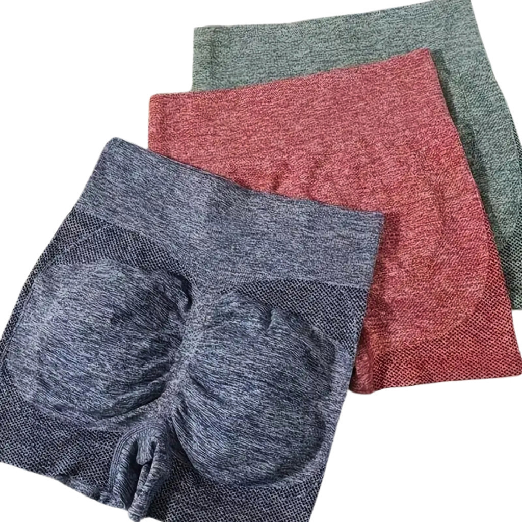Kit 3 Short Levanta Bumbum Feminino Academia Yoga Fitness