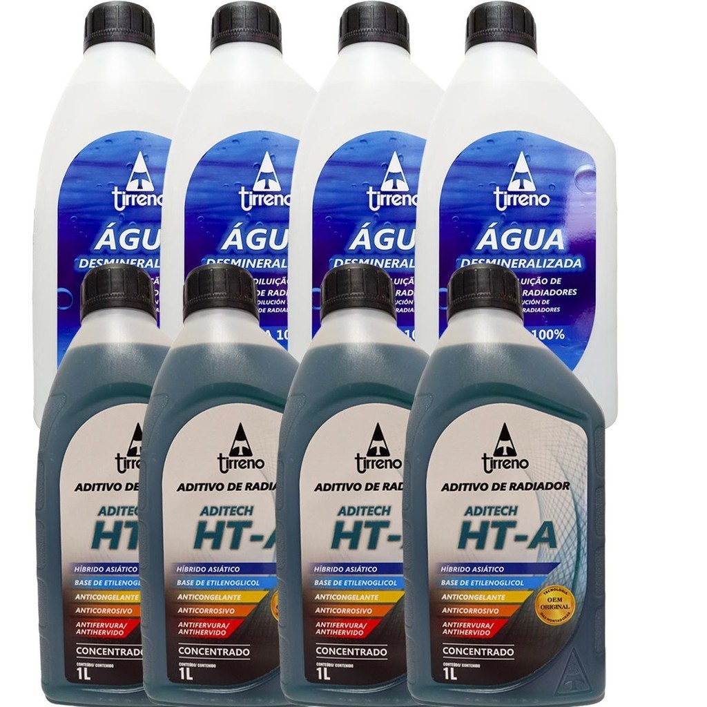 Kit Aditivo Radiador Concentrado HT-A Homologado Azul 8 L