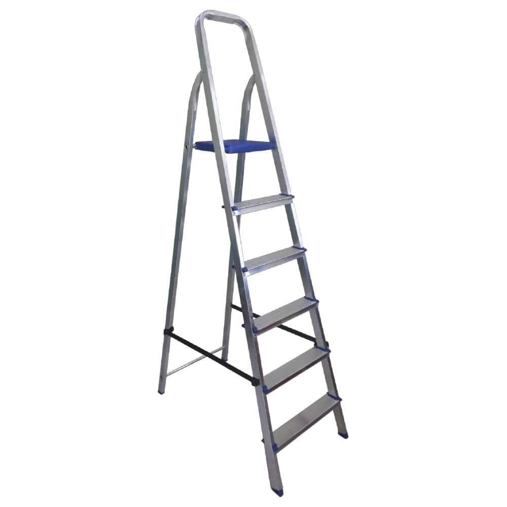 Escada Alumínio Pratik 6 Degraus Uso Doméstico em Oferta na Shopee