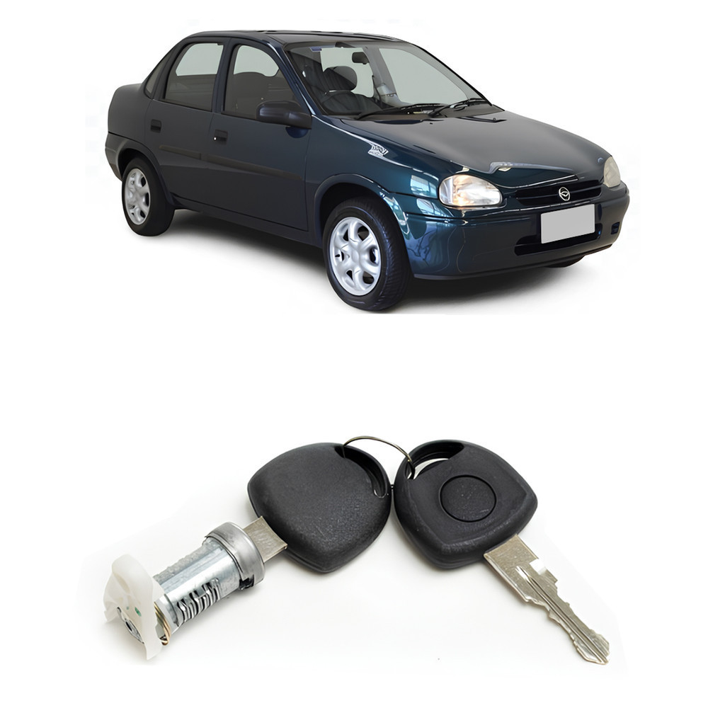 Cilindro Porta Dianteira Corsa 93 a 2003 Classic 2004 a 2016 Com Chave
