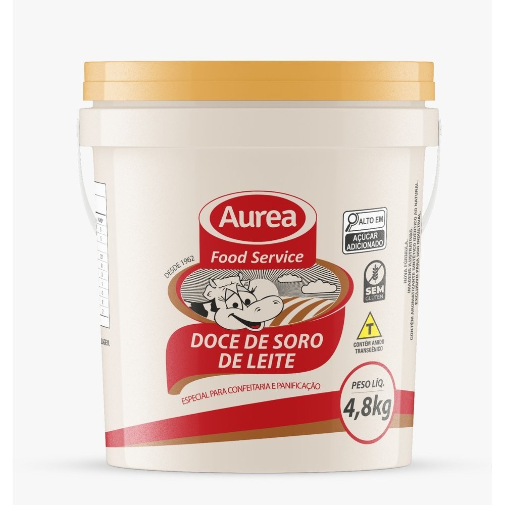Doce de Soro de Leite 4,8kg - Aurea em Oferta na Shopee