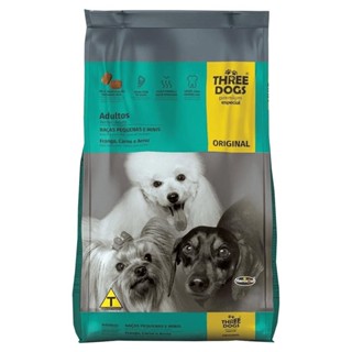 Ração Hercosul Three Dogs Original Especial Premium, Frango, Carne e Arroz 10,1Kg em Oferta na Shopee