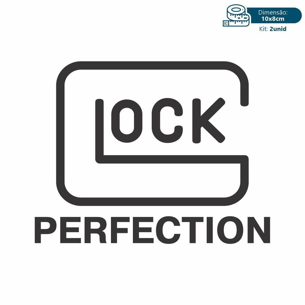 Adesivo Glock Armamento Pistola Glock Perfection