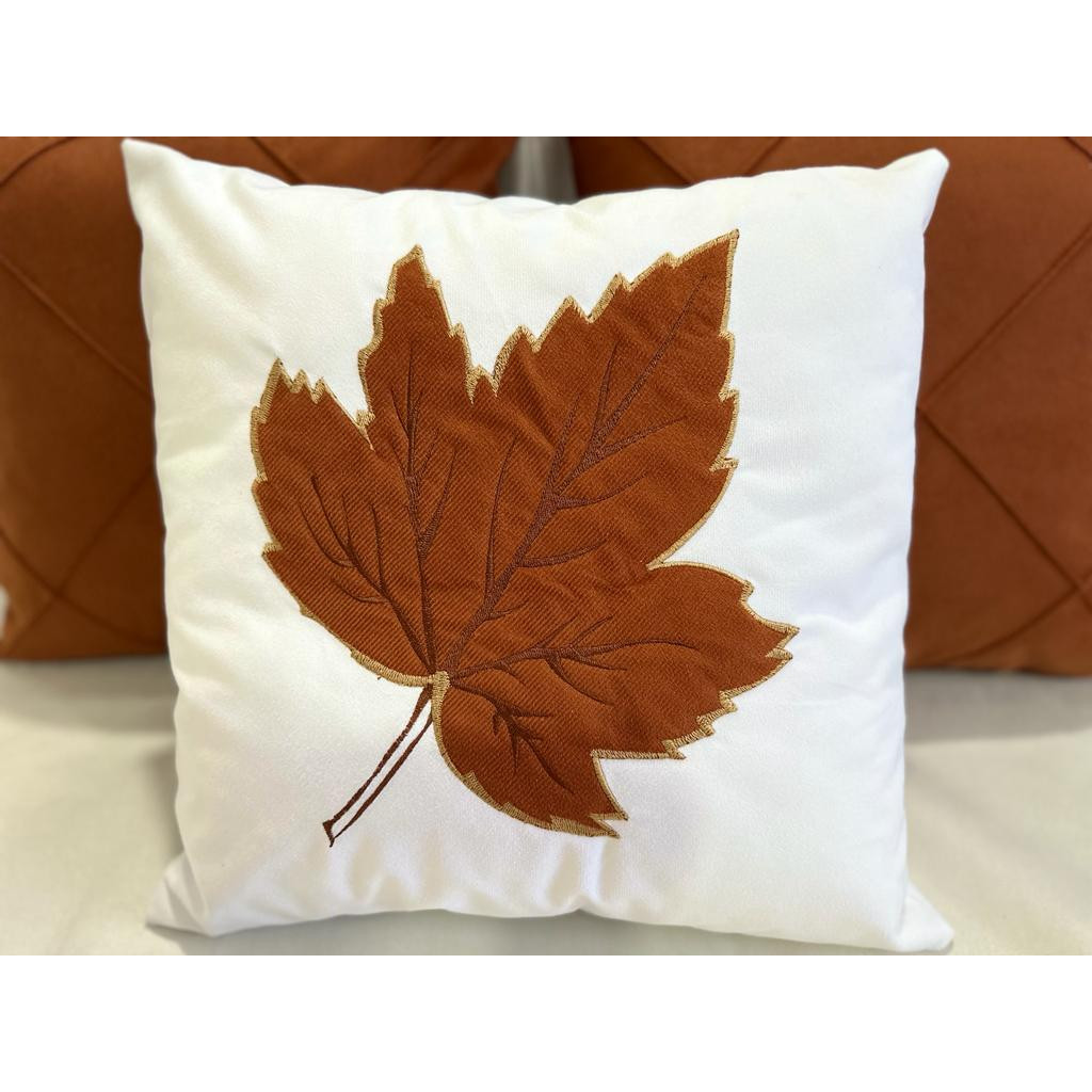 Capa De Almofada Bordada Suede Decorativa Macia em Oferta na Shopee