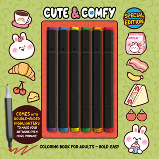 Cute & Comfy Coloring Book for Adults - Bold Easy - Special Edition (Livro de Colorir) em Oferta na Shopee