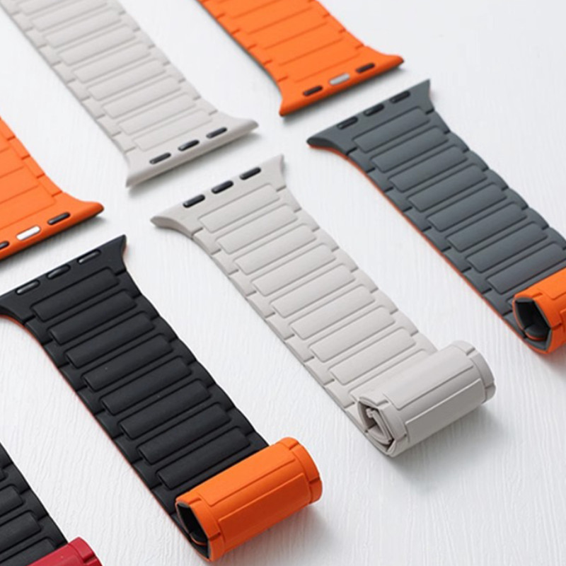 Pulseira Silicone para iwatch Apple Watch Ultra 3 2 49mm series 11 10 46mm 42mm 9 8 7 45mm 41mm SE 6 5 44mm 40mm