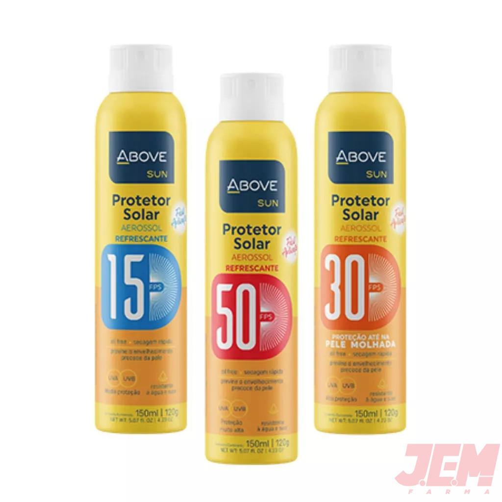 Protetor Solar Spray Above 150ml Original - Vários Fatores Disponíveis