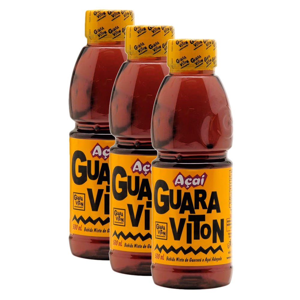 Kit 3 Guaraviton Açaí 500ml