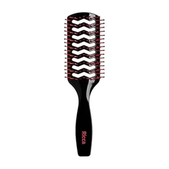 Escova de Cabelo Ventilada Ricca Style Black 1 Unidade
