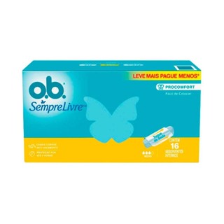 Absorvente Interno Sempre Livre O.B Procomfort Médio 16 Unidades em Oferta na Shopee