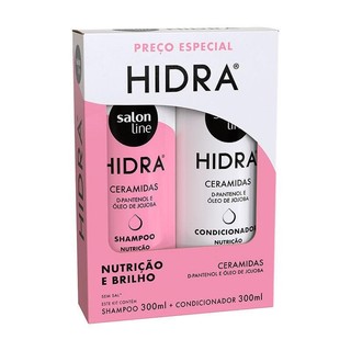 Kit Shampoo + Condicionador Salon Line Hidra Ceramidas Nutrição e Brilho 300ml Cada em Oferta na Shopee