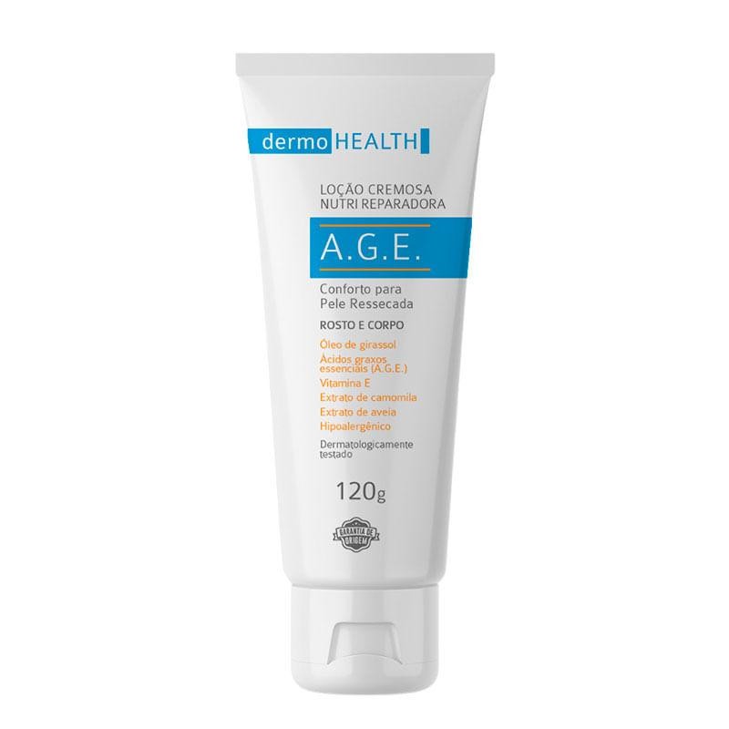 Loção Cremosa Nutri Reparadora Dermo Health A.G.E. Rosto e Corpo 120g - Beauty