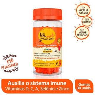 Suplemento Alimentar Blumel Imune Kids Sabor Morango e Mel 30 Gomas em Oferta na Shopee