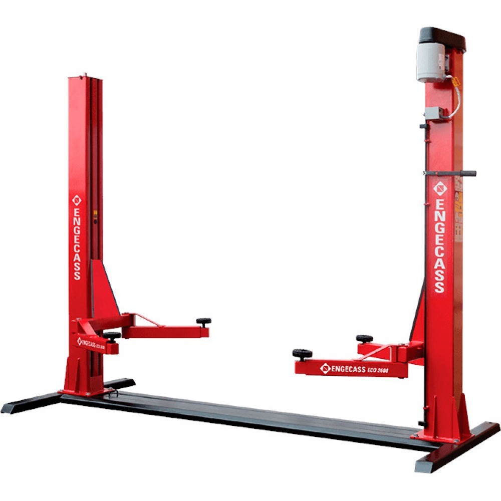 Elevador automotivo 2,6T lubrificação a óleo vermelho trifásico - ECO 2600 Engecass