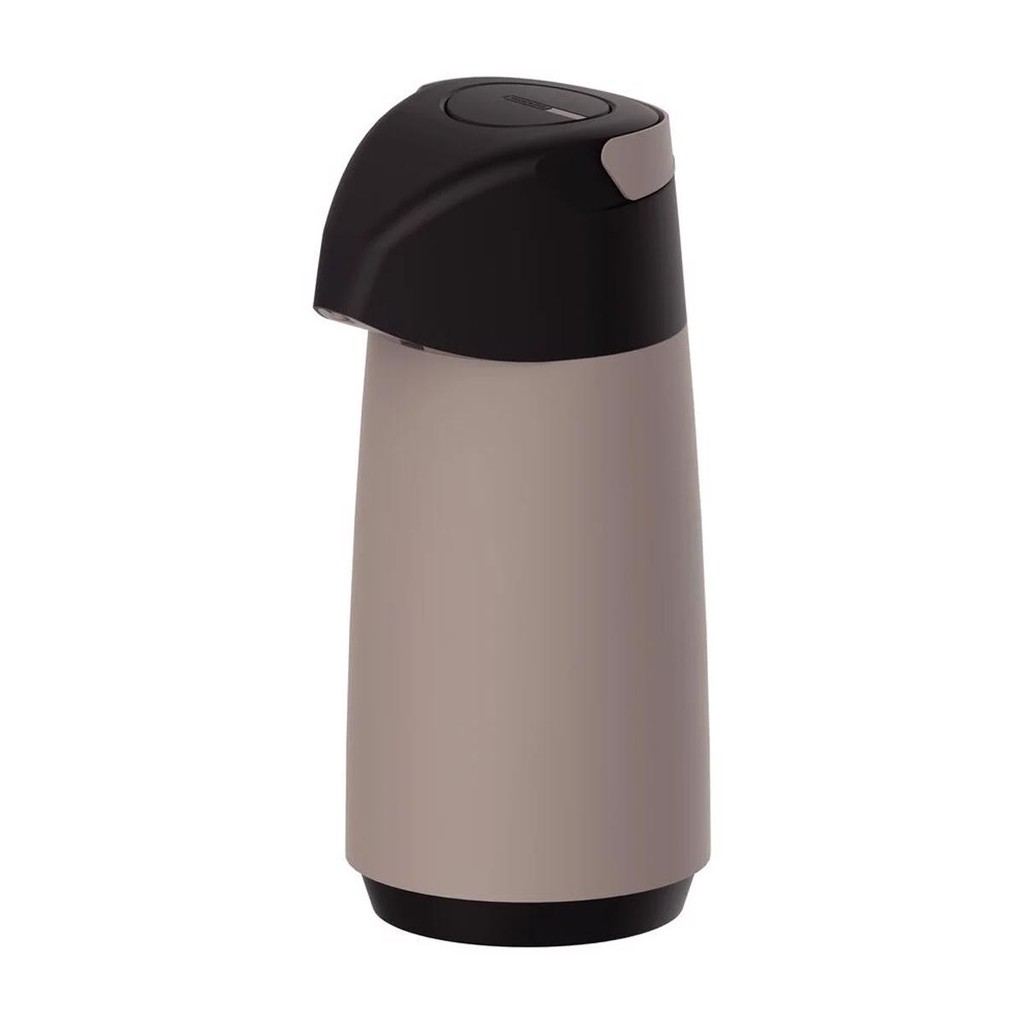 Garrafa Térmica Com Bomba em Plástico Bege - Exata 1L (61639/508) - Tramontina em Oferta na Shopee