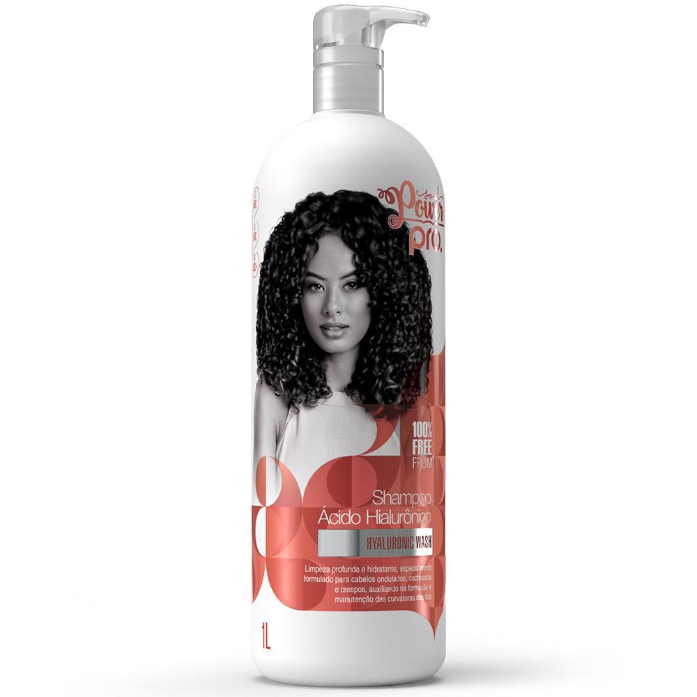 Shampoo Ácido Hialurônico Hyaluronic Wash Soul Power Pro 1L Hidratação Nutrição Reconstrução