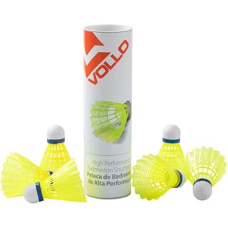 Kit 6 Petecas de Badminton de Nylon Vollo em Oferta na Shopee