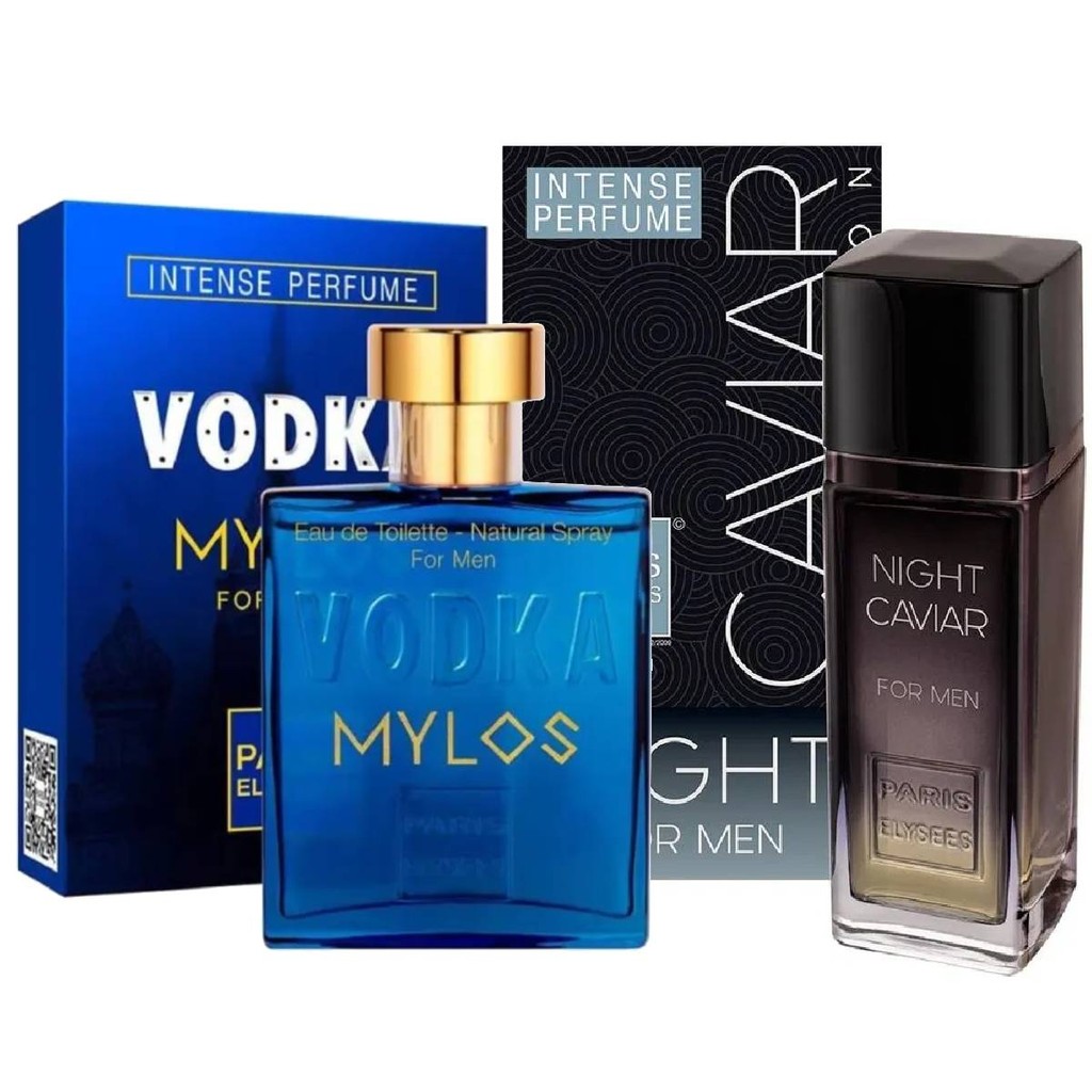 Kit Vodka Mylos e Night Caviar - Paris Elysees