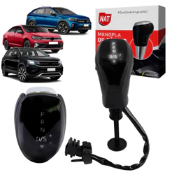 Manopla Automática Tcross Taos Tiguan Virtus e Nivus 2020 Até 2025 Com Led