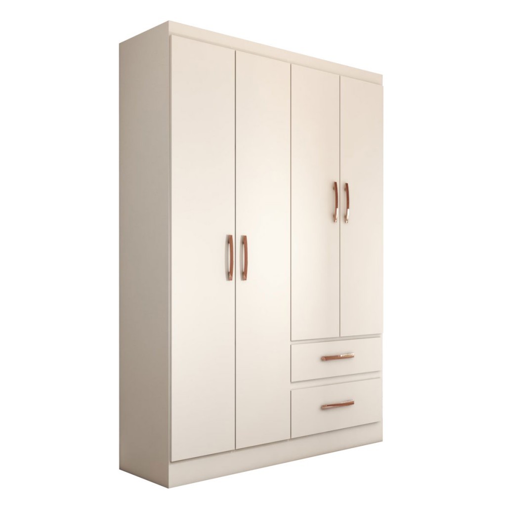 Detalhes do Guarda-Roupa Solteiro São Francisco 4 Portas 2 Gavetas