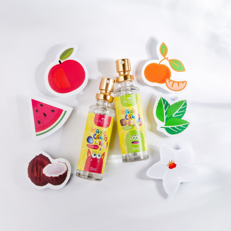 Kit Magic Candy - Perfumaria Infantil: Good Boy 15ml + Good Girl 15ml | Amakha Paris