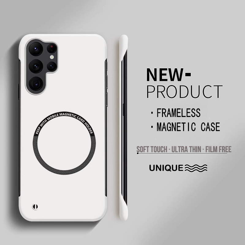 Ultra Fino Duro PC Magnético Sem Moldura Caso De Telefone Para Samsung Galaxy S25 S24 S23 S22 S21 S20 FE Plus Fosco Capa em Oferta na Shopee