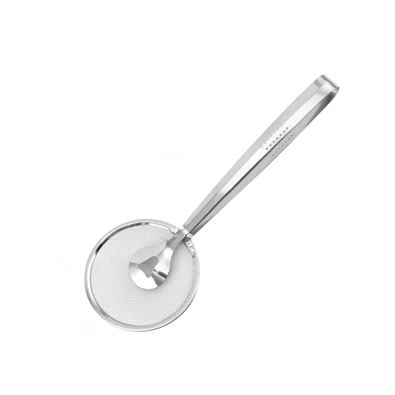 Pegador Fritura Aço Inox Fogão Escumadeira 28,5 cm Kehome