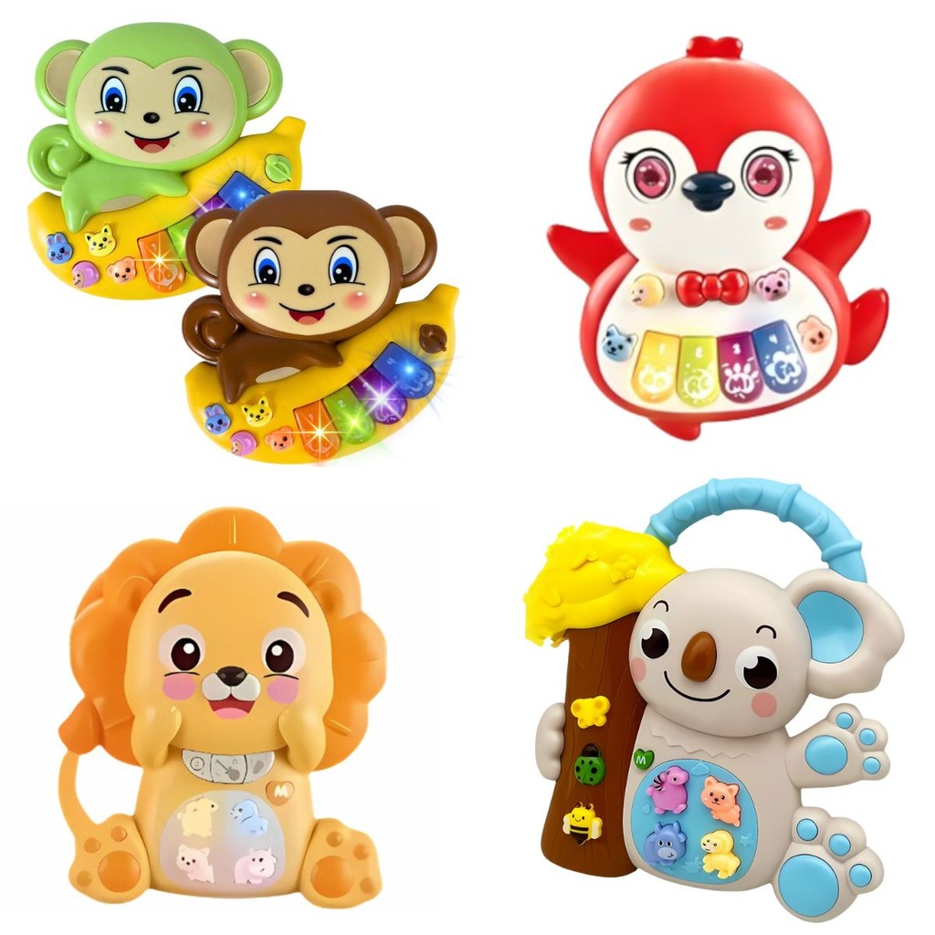 Brinquedo Piano Musical Educativo Com Som e Luz - Castela em Oferta na Shopee