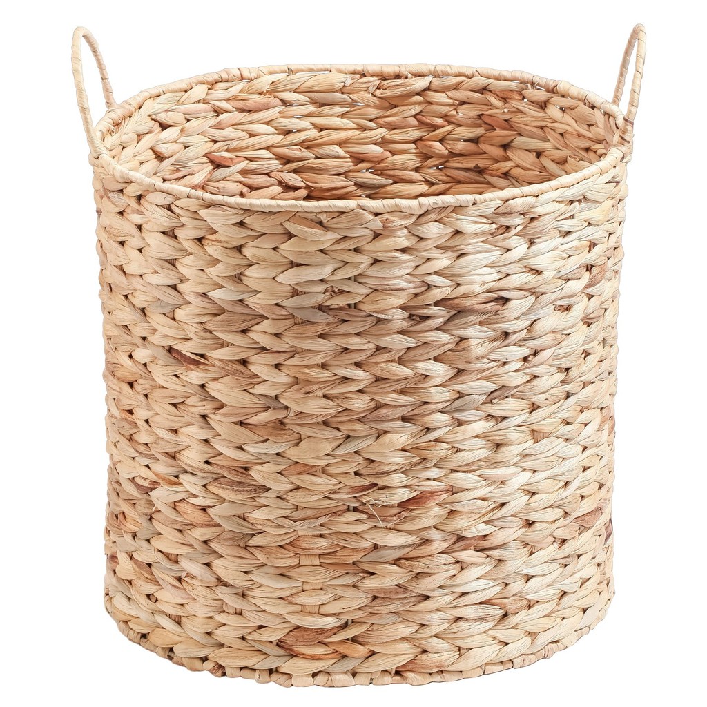 cesto organizador redondo com alças 45cm de fibra natural multiuso - Oikos - Home & Living