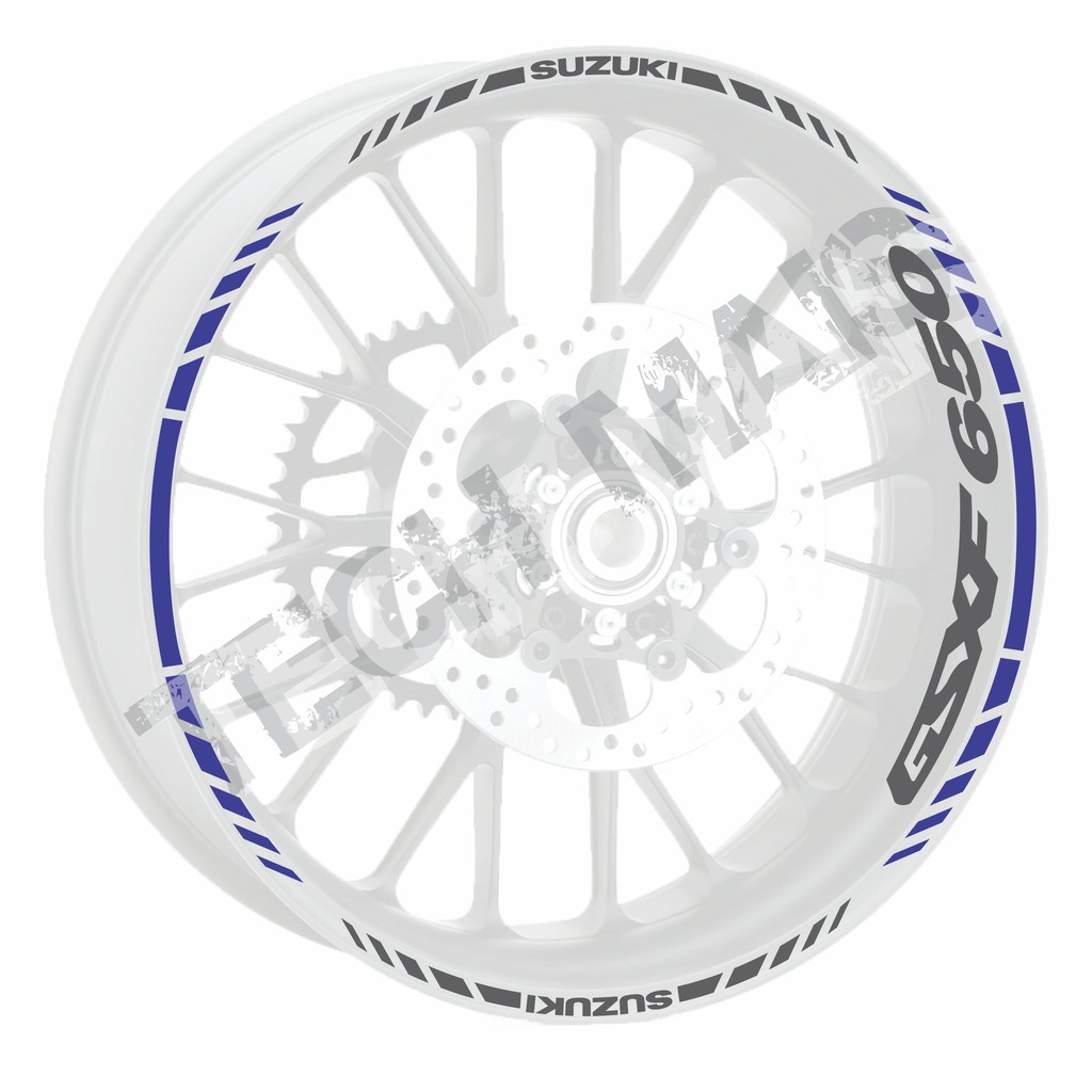Kit de Adesivos Frisos Refletivo Para Motos Suzuki Gsx 650f