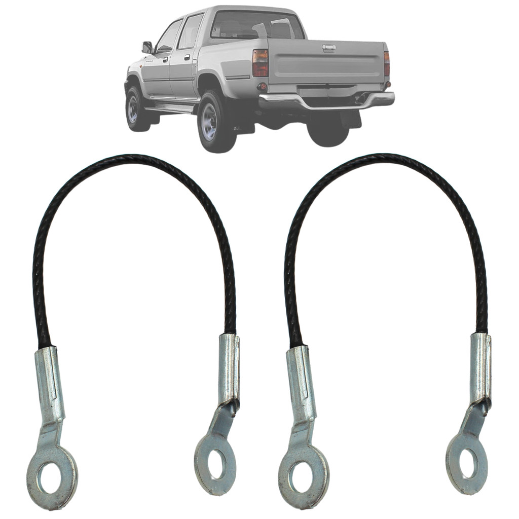 Kit 2 Cabo Aço Tampa Traseira Caçamba Hilux 2005 2006 Até 2014 2015
