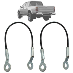 Kit 2 Cabo Aço Tampa Traseira Caçamba Hilux 2005 2006 Até 2014 2015