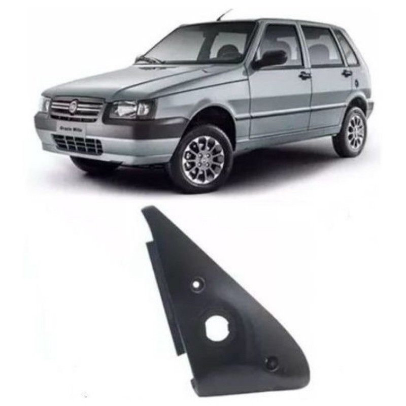 Moldura Interno Retrovisor C/furo Esquerdo Uno 4 Portas Original Fiat Mopar em Oferta na Shopee