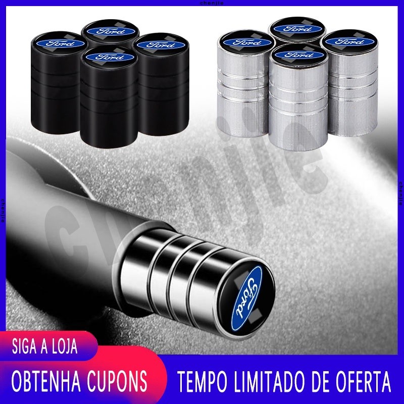 Para Ford 4 Pçs/set Tampa Da Válvula Do Pneu/Tampas Roda Carro Poeira Acessórios
