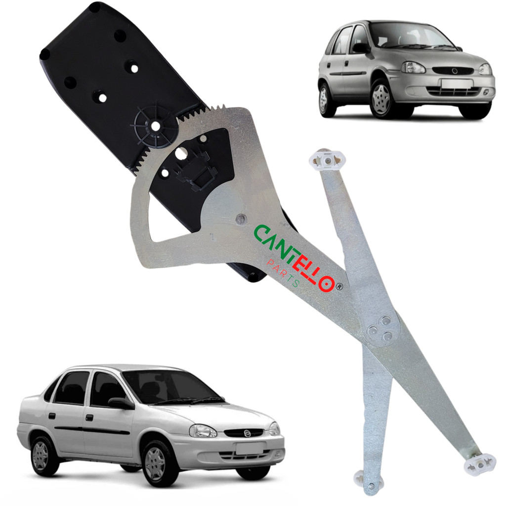 Máquina vidro elétrica POSITRON Dianteira Direita Corsa 95/01 4P Corsa Classic até 16 Bosch 8 dentes