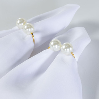 Kit c/ 4 Abraçadeiras Prendedor De Guardanapo para Mesa posta em Oferta na Shopee