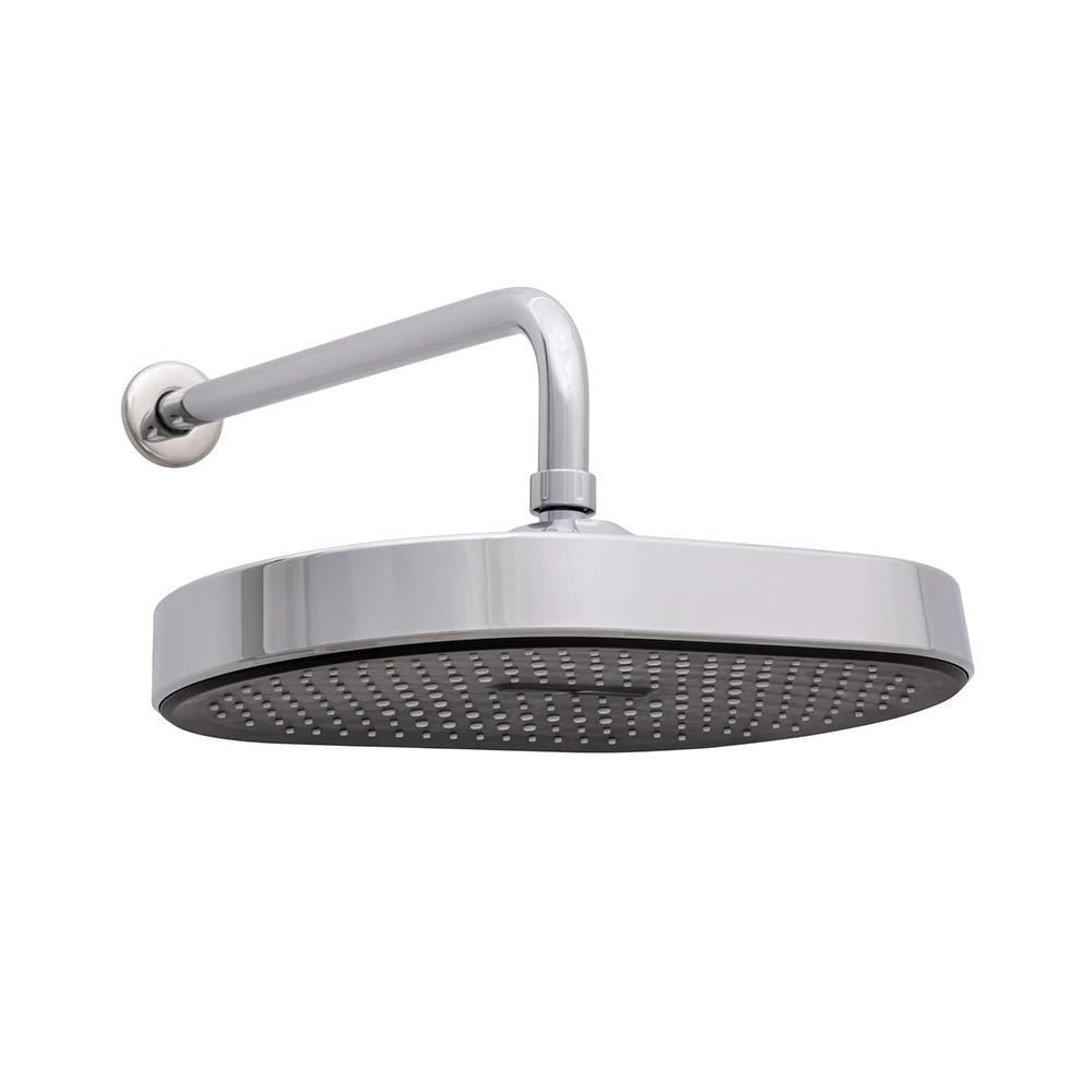 Ducha chuveiro oval de parede Muriaé Pingoo - Prata em Oferta na Shopee