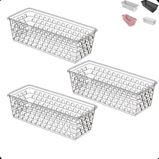 Kit com 3 Cesto Organizador Multiuso Comprido em Oferta na Shopee