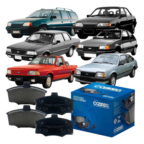 Jogo Pastilha de Freio Del Rey Pampa Ipanema Kadett Monza