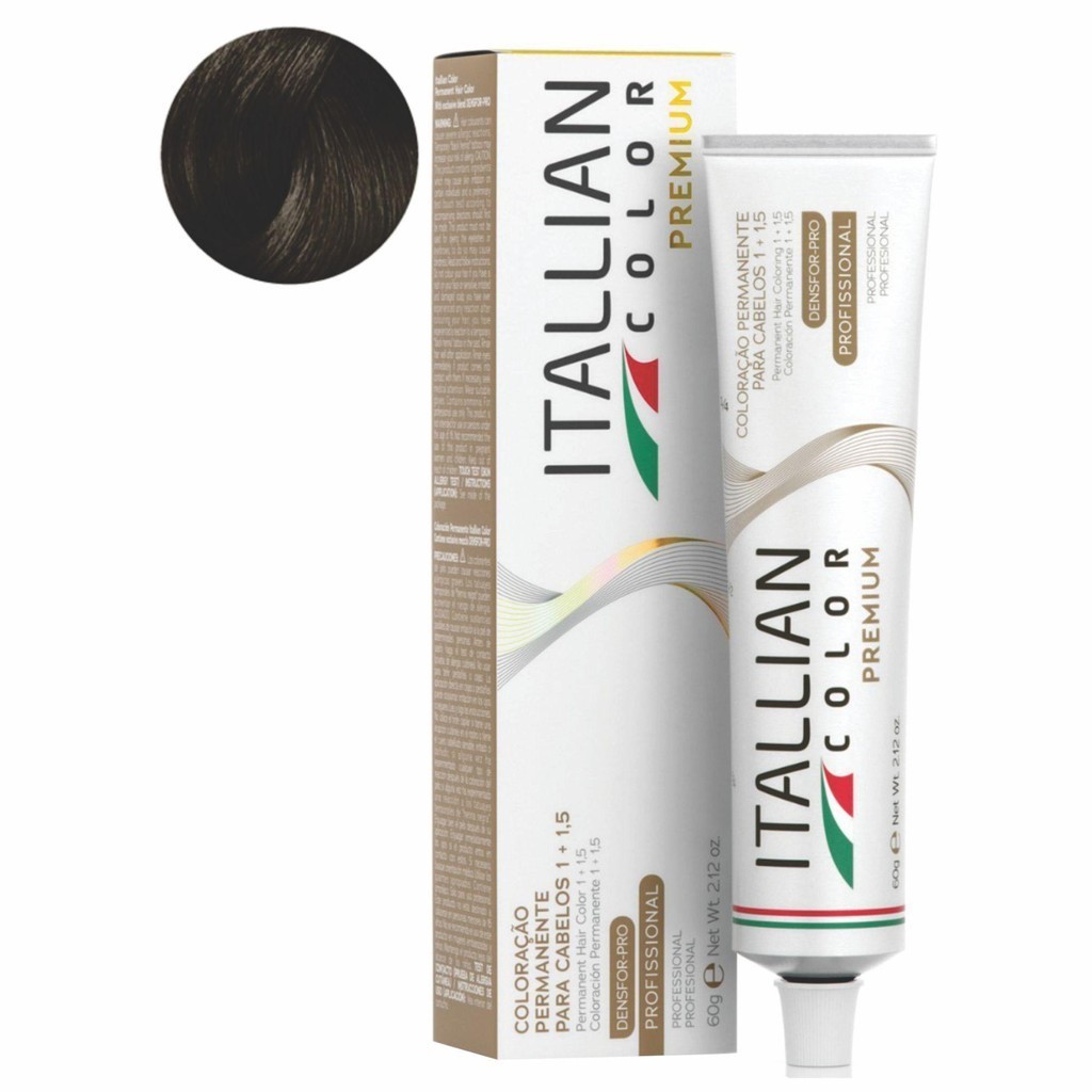 Coloraçao Itallian Color Professional 4.00 CASTANHO PLUS